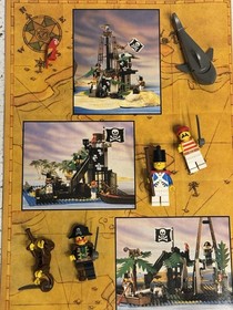 Legoland Pirate System Forbidden Island Vintage Lego Set Missing Figure & Boat