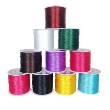 1mm 10 Rolls Elastic Cord 60m/ Roll String Jewelry 10 Colors