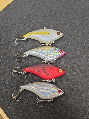 (4) Bass Pro Shops XPS Rattle Shad Lipless Crankbait Fishing Lures Lot Of 4
