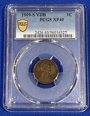 1909-S VDB PCGS Xf-40 BN Cent Lincoln Penny 1¢ Coin | eBay