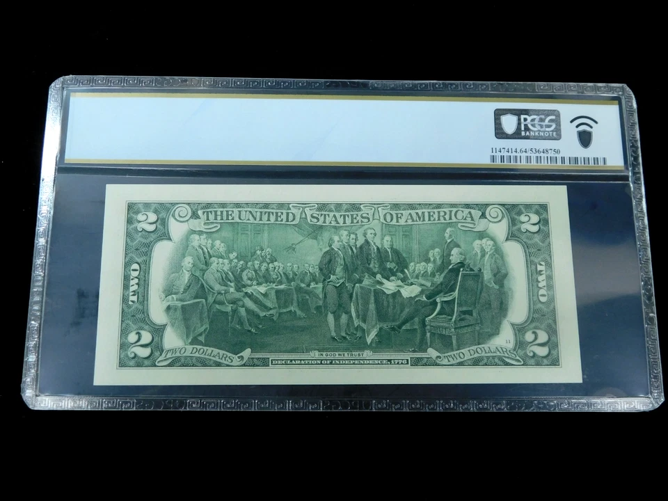 2017 $2 Federal Reserve Note San Francisco - LEPE Printing - PCGS 64PPQ - Image 2 of 4