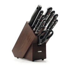 Wusthof Classic - 10 Pc. Knife Block Set - Choco Ash Wood