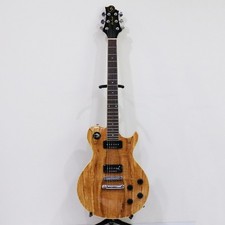 Greg Bennett Av-5 Les Paulectric Guitar S070210696 Spalted Maple Vintage