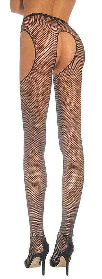 Straps-Look Netz Strumpfhose in diversen Farben - Bild 1 von 1