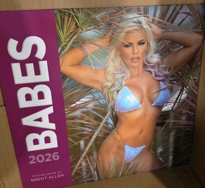 2026 Wall Calendar Babes 12 X 12 Wall Thong Bikini Sexy Female Model Photographs