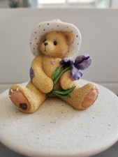 Cherished Teddies Iris Bear Figurine 1996 Resin Boxed Hillman