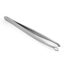 Steel Universal Nose Hair Trimming Tweezers Round Head Beauty Clip Eyebrow Tool