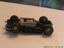 VINTAGE AURORA TYPE TYCO CHASSIS RUNS PERFECT HO SLOT CAR
