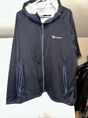 North Face Michelin Dryvent Jacket M 2XL Blue Full Zip All Weather Standard Fit