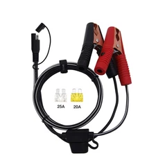 SCCKE 4.9FT 14AWG Battery Alligator Crocodile Clip to SAE Connector Extension...