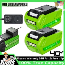 For Greenworks 40V G-MAX 8.0Ah Battery Lithium 29472 29462 29252 20202/ Charger