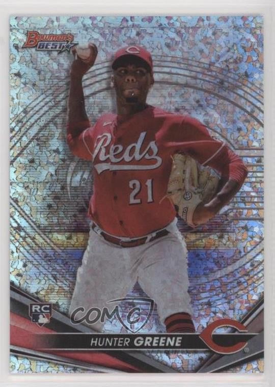 2022 Bowman's Best Mini-Diamond Refractor 10/299 Hunter Greene #54 b3r