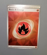 SVE010 Basic Fire Energy Holo/Shiny Pokemon Prismatic Evolutions