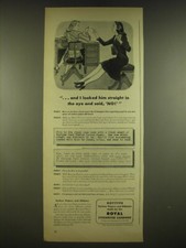 1944 Royal Typewriter Ad - and I looked him straight in the eye and said, No thumbnail