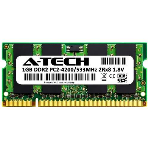 1GB DDR2-533 SODIMM Nanya NT1GT64U8HB0BN-37B Equivalent Laptop Memory RAM - Picture 2 of 2