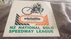 NEW ZEALAND-NATIONAL SOLO SPEEDWAY LEAGUE--1980'S--SPEEDWAY--STICKY BACK STICKER