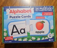 26 Alphabet Puzzle Cards 3"X7" AGE 3