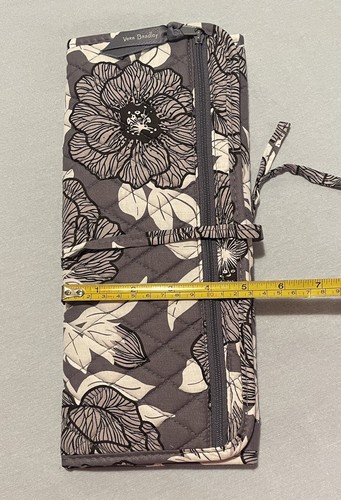 Vera Bradley Quilted Curling & Flat Hot Iron Travel Case Moon Shadow Meadow New - Picture 10 of 12