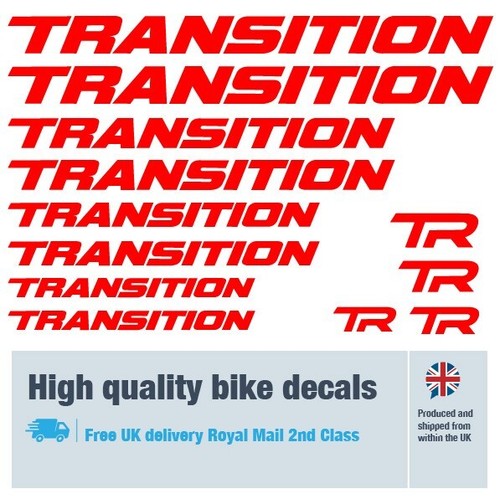 Transition new bike decals / stickers, 5+ years external quality (27 pack) - Picture 9 of 16
