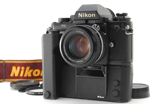 Tested [Exc+5] Nikon F3 Eye level 35mm Film Camera Ai 50mm f/1.4 MD-4 From JAPAN