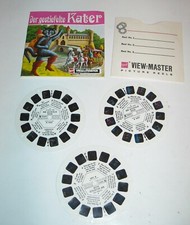 GAF GERMAN PUSS n' BOOTS COMPLETE VIEWMASTER PACKET 3 REELS with BOOKLET PUPPETS