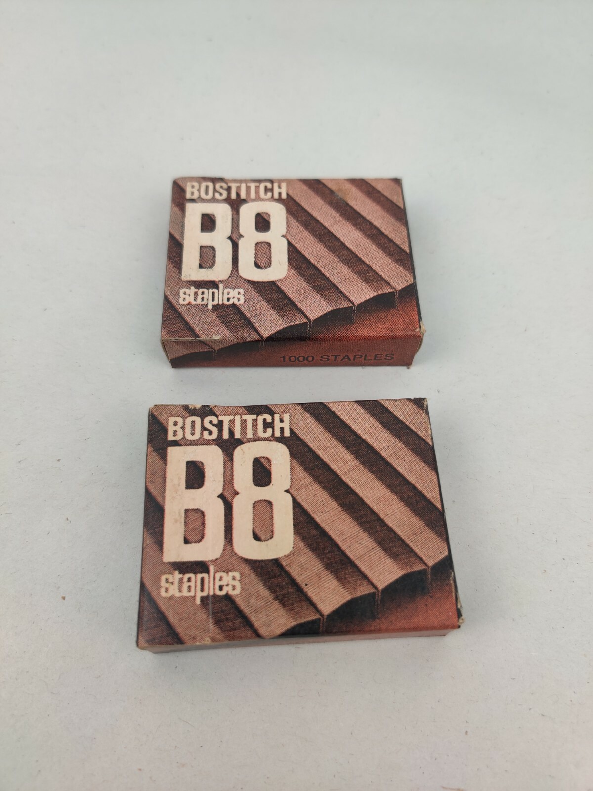 Vintage LOT of 2 Bostitch B8 Staples 1000 SB8-1M retro MCM movie prop usa VTG