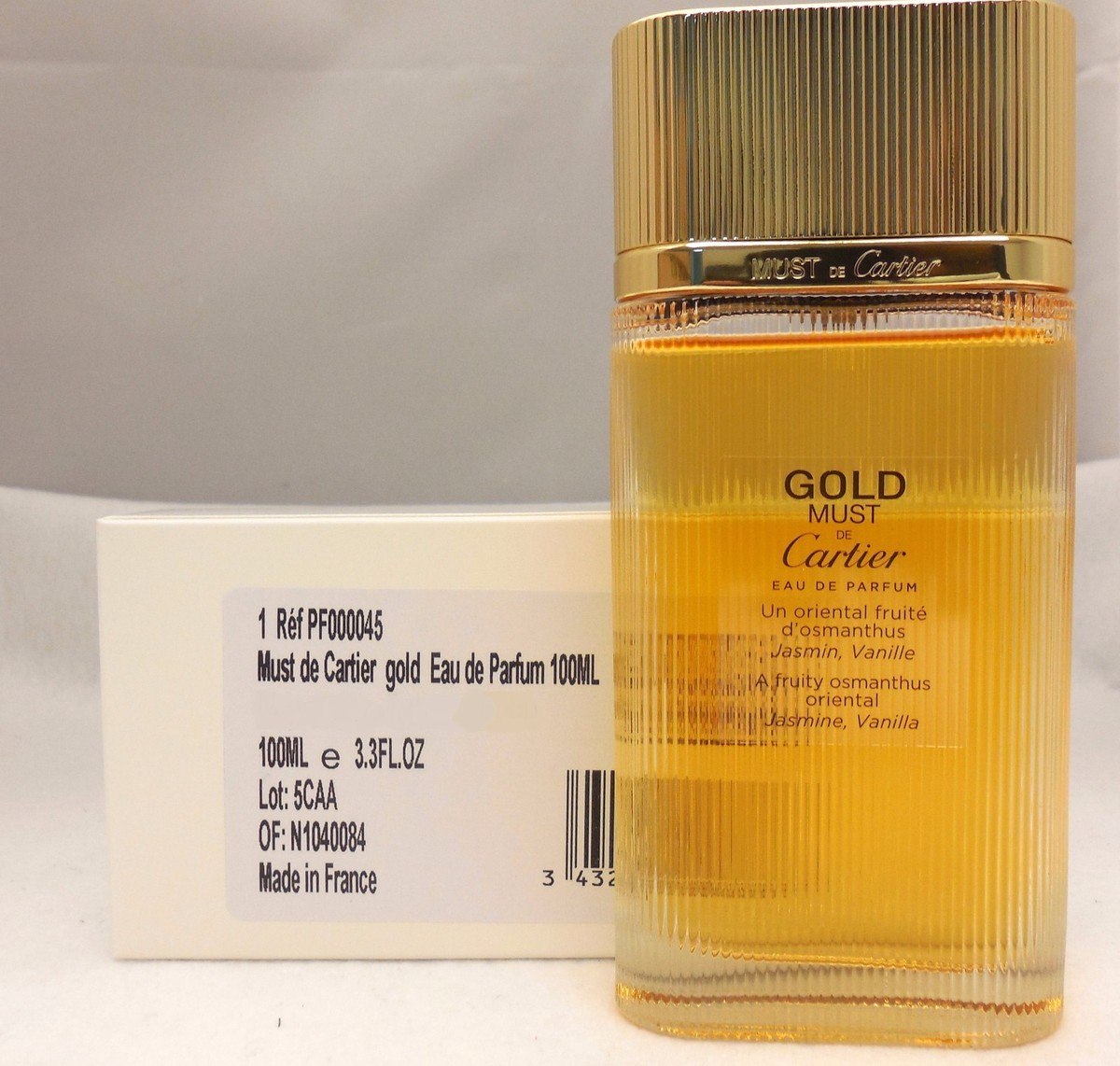 MUST DE CARTIER GOLD BY CARTIER EAU DE PARFUM SPRAY 100 FL