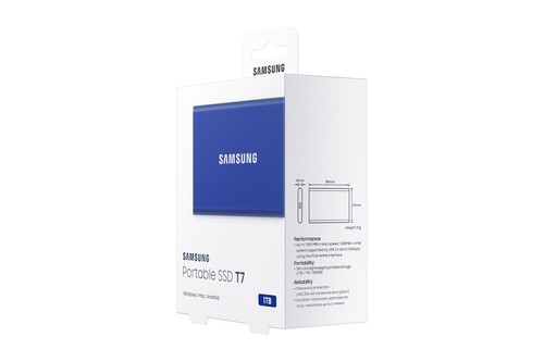 8806090312410 Samsung Portable SSD T7 1 TB Blue Samsung - 第 10/12 張圖片