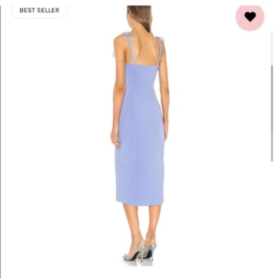 Camila Coelho Aaliyah Midi Dress Periwinkle Blue Size XS Revolve $180 EUC |  eBay
