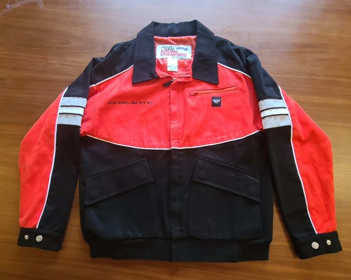 Chevrolet Corvette Jacket Racing Champion Apparel Jacket Mens Size Medium