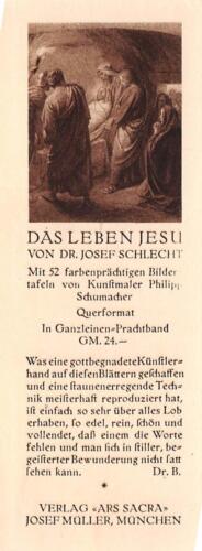 Fleißbildchen Heiligenbild Gebetbild Andachtsbild Holy card Ars sacra" H1206" - Bild 1 von 1