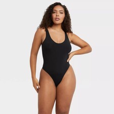 Maidenform Women  s M Smoothing Seamless Bodysuit Black Size S NWT S4