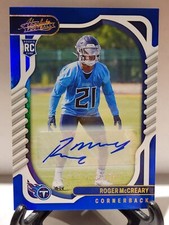 2022 Panini Absolute Spectrum Blue Signatures Roger McCreary Auto RC /25 #192