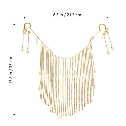 Quaste Gesicht Abdeckung Fringe Kette Hanfu Gesicht Abdeckung - Bild 8 von 12