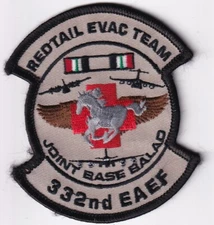 332nd EAEF Redtail Evac Team Joint Base Balad MEDEVAC USAF US Air Force patch