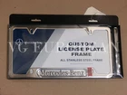 Mercedes-Benz Genuine Polished Stainless Steel License Plate Frame C E G S ML GL