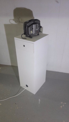 Mediensockel, Sonderanfertigung, bis 1000 mm x 450 mm x 450 mm Ausstellungsgalerie
