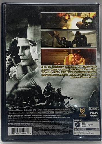 Killzone (Sony PlayStation 2, 2004) PS2 With Manual - CIB Black Label - Picture 2 of 4