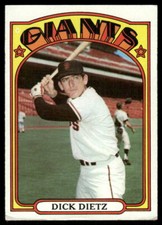 1972 Topps #295 Dick Dietz San Francisco Giants