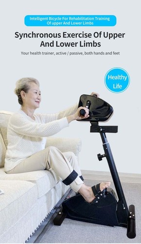 Electric Physical Therapy Rehabilitation Bike, Training Hand Arm Foot Leg Knee - Picture 6 of 11