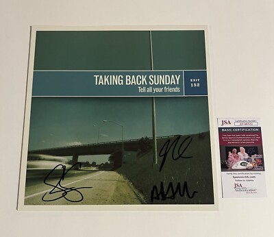 TAKING BACK SUNDAY SIGNED TELL ALL YOUR FRIENDS VINYL RECORD ADAM