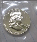 1963 P Franklin Half Dollar 50c Mirror Coin by Designer John R Sinnock (JRS)