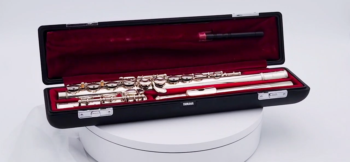 YAMAHA Flute YFL-211S Silver Plating with Hard Case Used Good