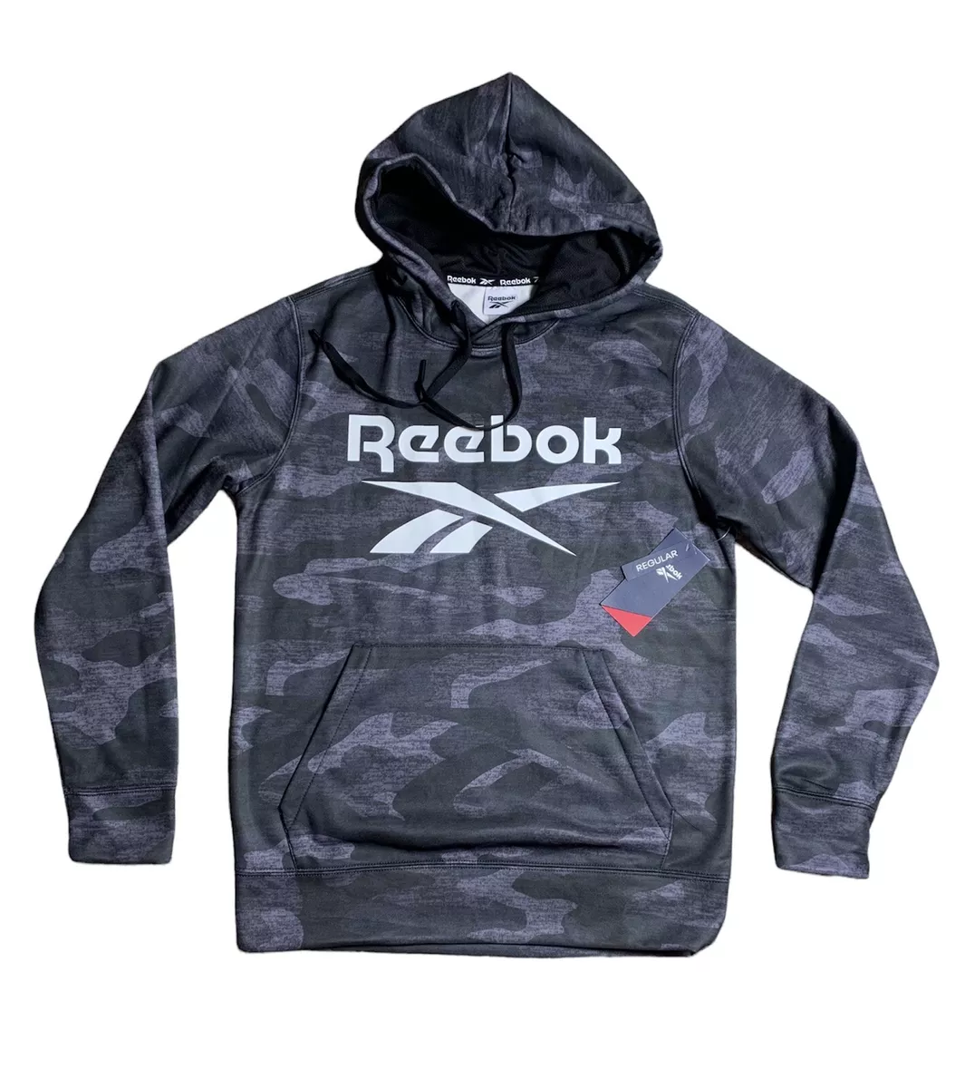 Reebok Basic Camo Pullover Hoodie Mens Small | eBay