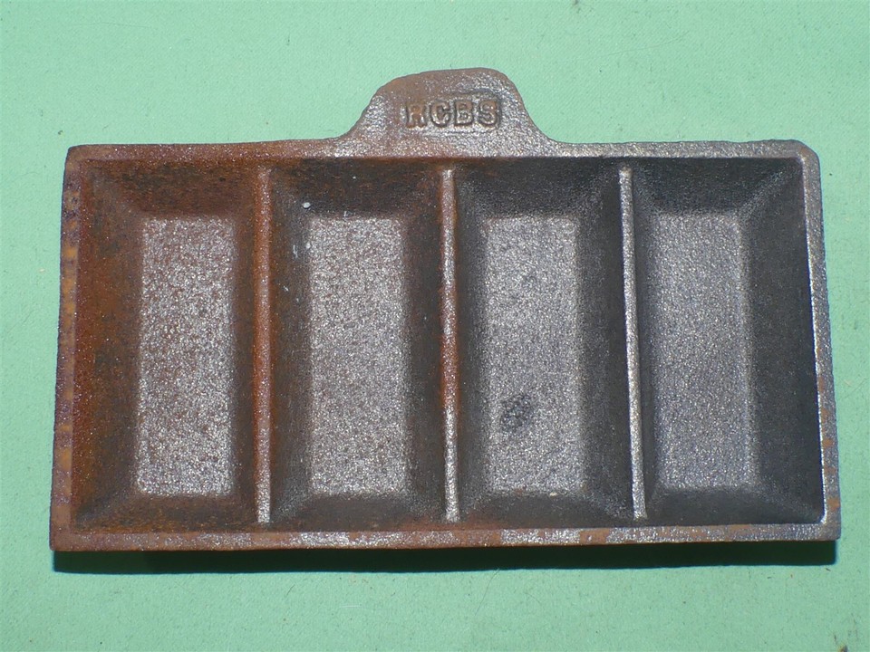 2467 RCBS Cast lead ingot mold Casts four 1 pound ingots eBay