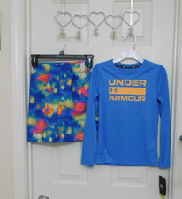 NWT 2pc Boys Under Armour Long Sleeve Swim Shirt  Swim Shorts Set sz 4
