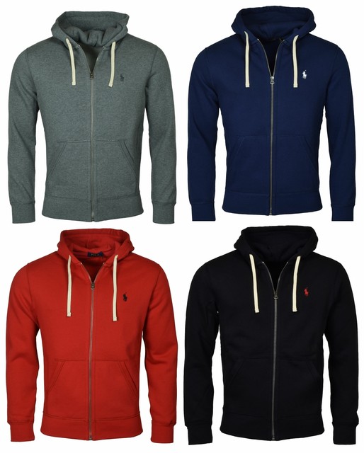 Polo Ralph Lauren Classic Full-Zip Fleece Hooded Sweatshirt | eBay