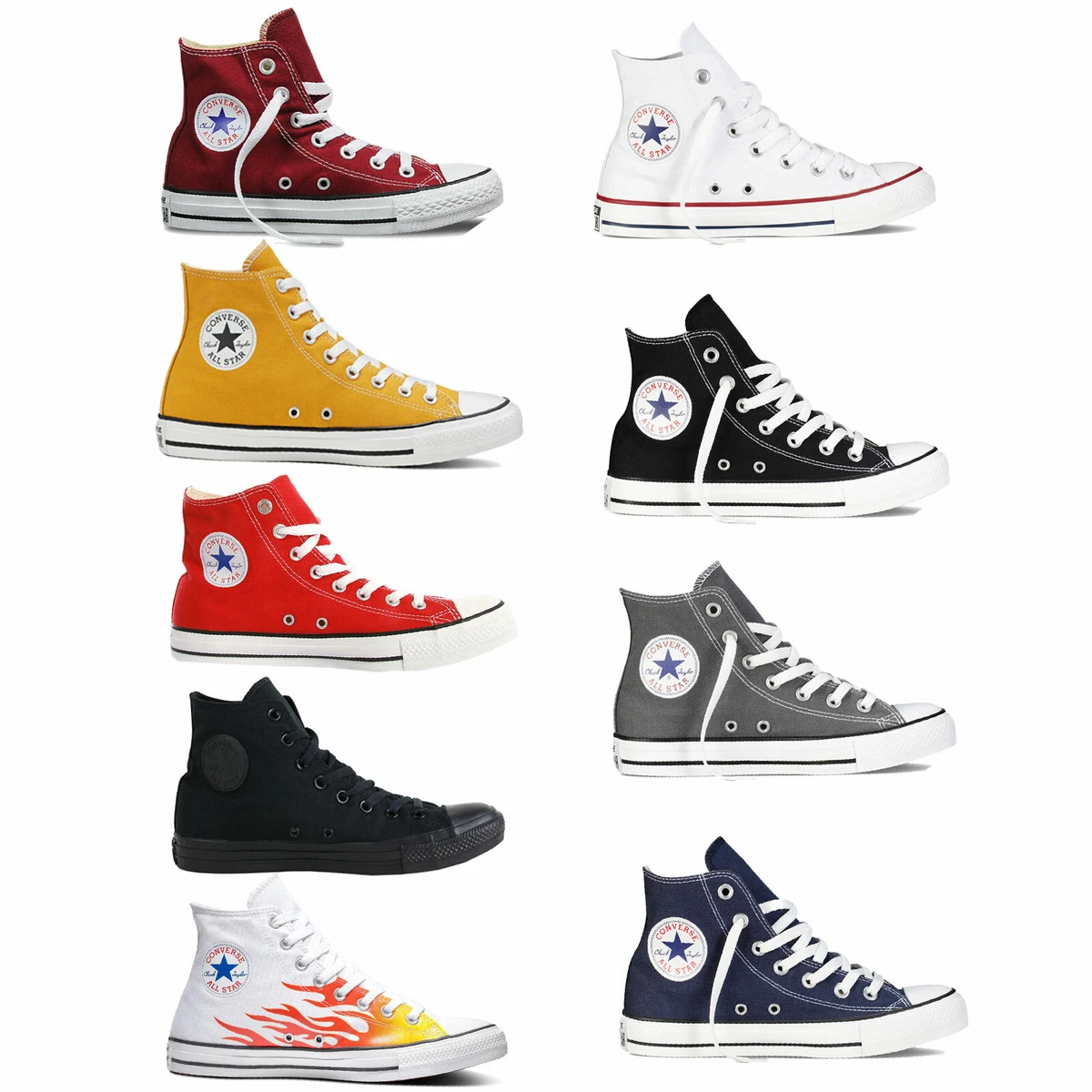 dikte Beenmerg Tegenover Converse Men's Chuck Taylor All Star Hi Sneaker Chucks Ankle High Sneakers  | eBay