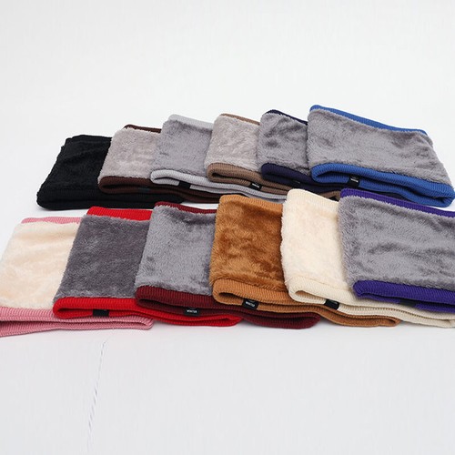 Woolen Fur Thick Headband Scarf Pure Color Snood Scarves Warm Knitted Scarf⭐ - Picture 8 of 24
