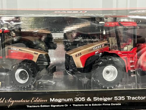 Case IH Magnum 305 Steiger 535 Tractor Set Gold Signature Edition ERTL 1:32 NIB - Picture 3 of 10
